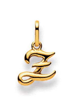 MUAU Schmuck BUCHSTABE Z  - Anhänger - gelbgold