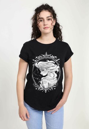 FROZEN ELSA FRAME - T-shirt imprimé - black