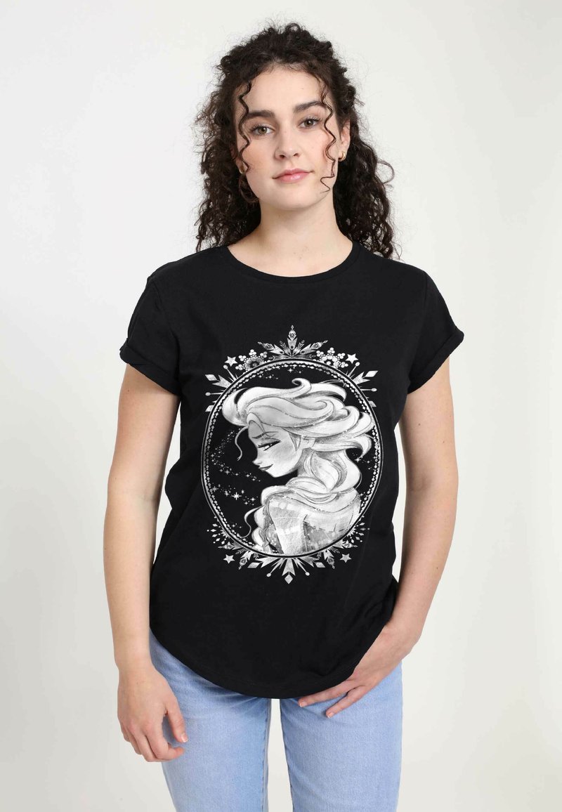 Henry Tiger FROZEN ELSA FRAME - T-shirts print - black
