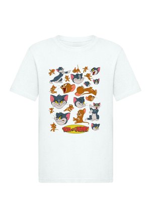 TOM AND JERRY - MANY FACES TEE - Print T-shirt - white
