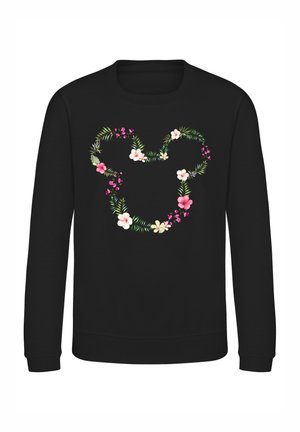MICKEY FRIENDS FLORAL MICKEY - Sweatshirt - black