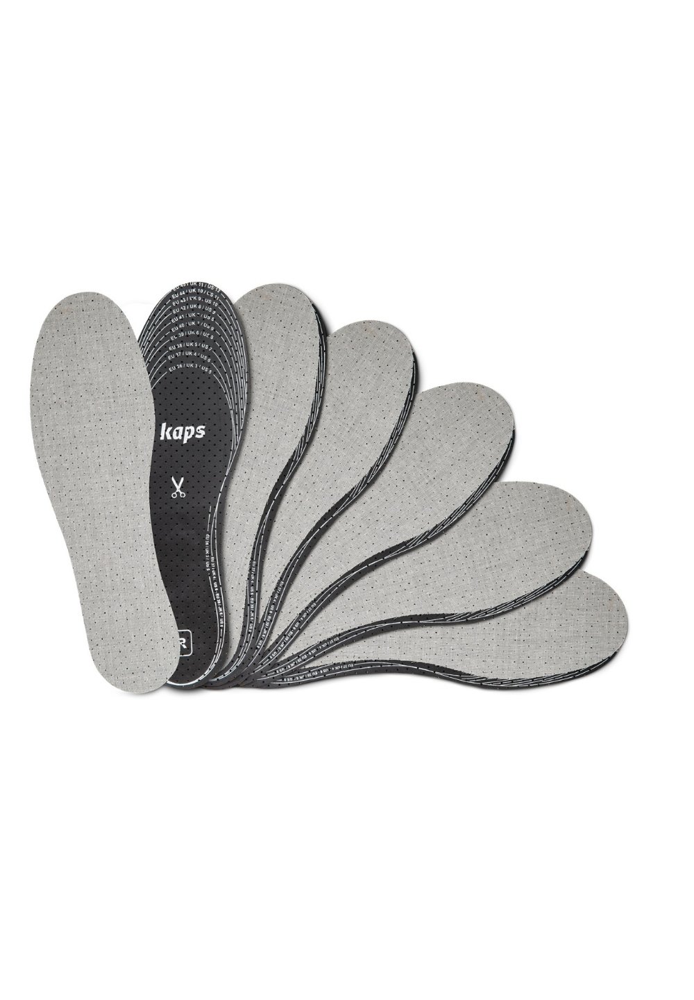 Kaps PACK ANTI ODOUR SHOE INSOLES CUT TO FIT Insole grey