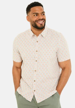 REGULAR FIT - SHORT SLEEVE - Hemd - light orange geo