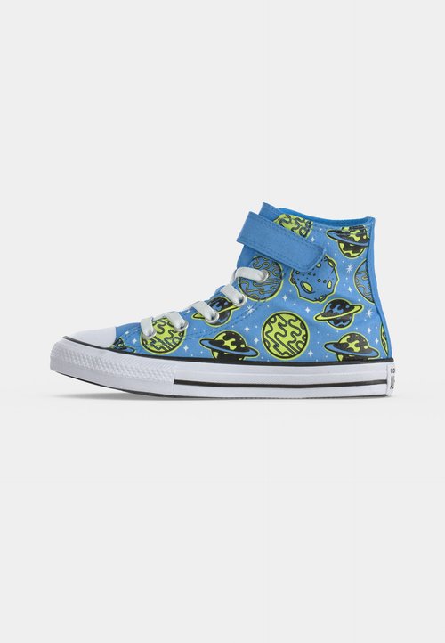 Converse CHUCK TAYLOR ALL STAR EASY ON PLANETS UNISEX - Zapatillas altas - light blue/neon mantis/black — photo 2