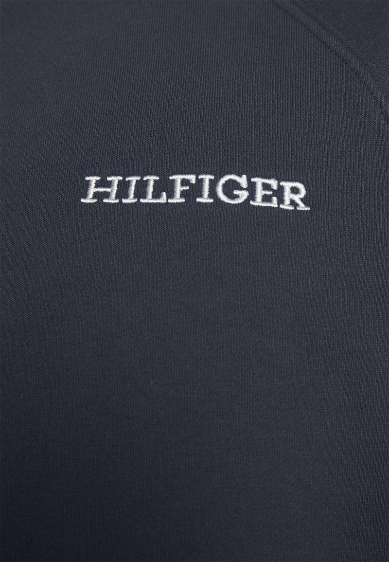 Tommy Hilfiger MONOTYPE EMBRO HALF ZIP - Sweatshirt - dark blue  