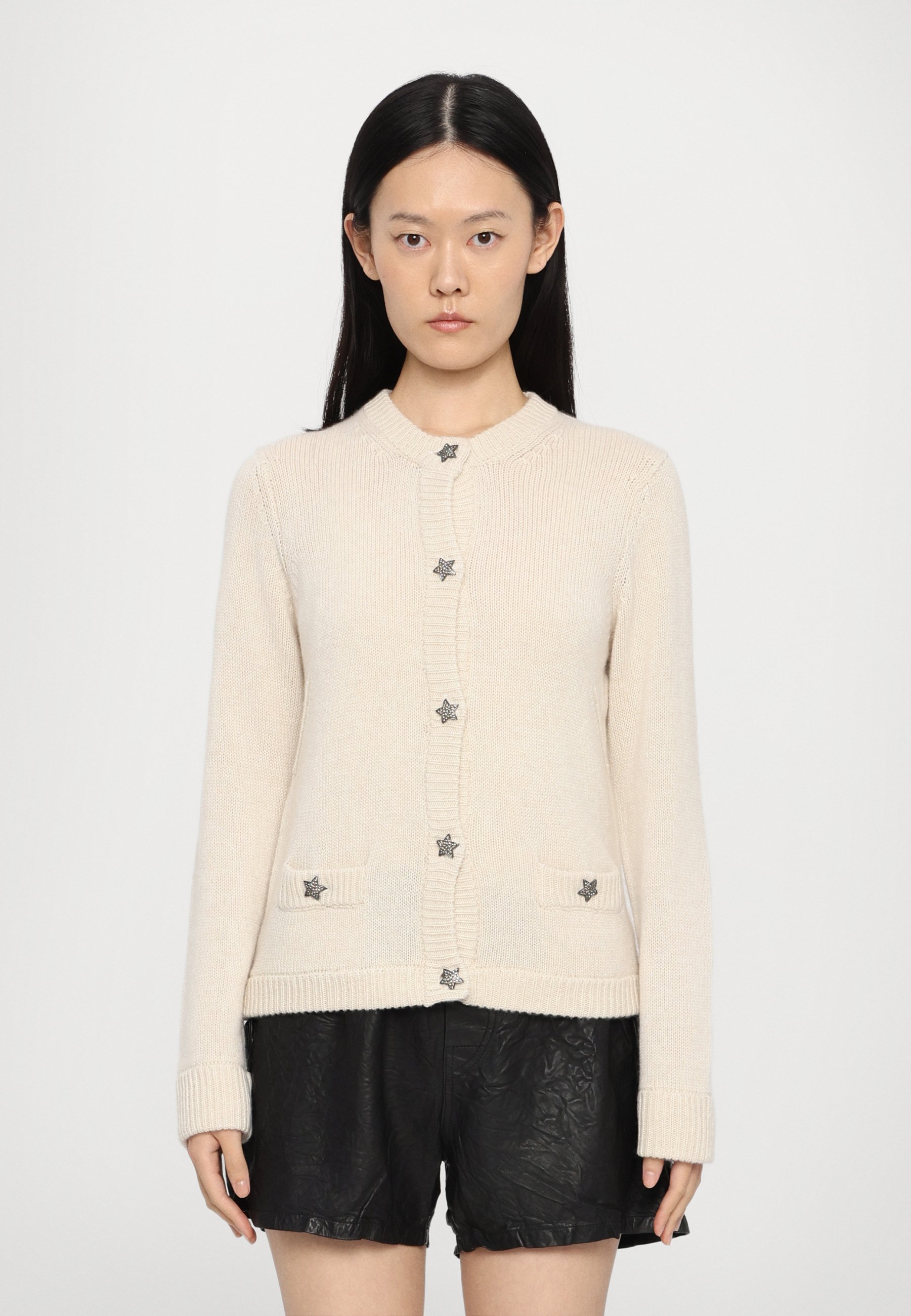 Zadig & Voltaire MARCYA BIJOUX - Cardigan - ecru/off-white