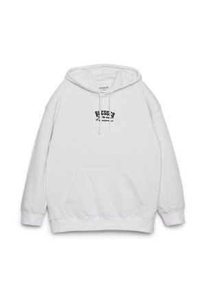 STAMPA - Felpa con cappuccio - bianco ottico
