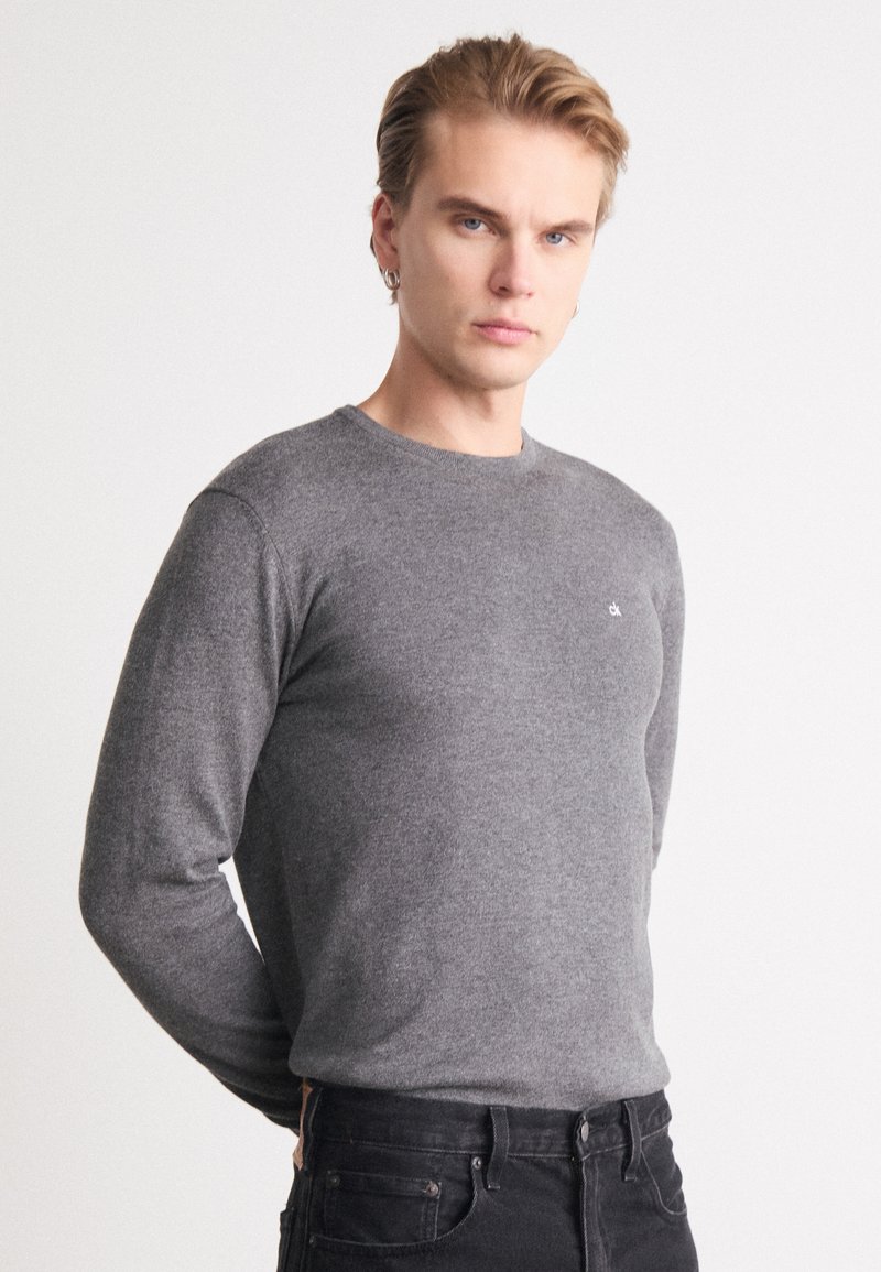 Calvin Klein SWEATER - Džemperis - dark grey heather
