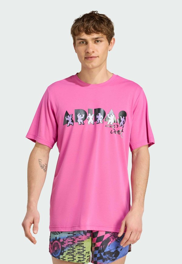 X JEREMY SCOTT PRIDE TEE - Print T-shirt - lucid fuchsia