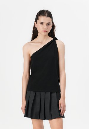 KNOTTED ONE SHOULDER - Top - black