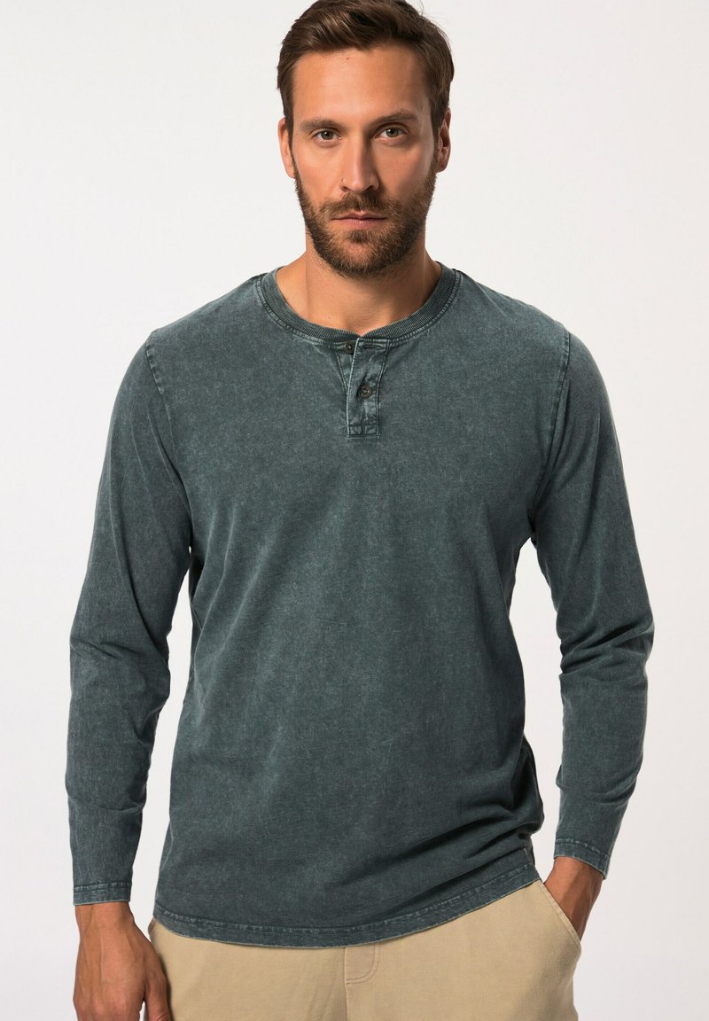 JP1880 Langarmshirt - dark petrol