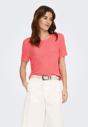 Basic T-shirt - sugar coral