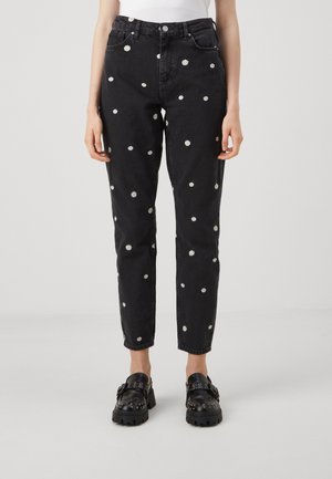 ONLY ONLJAGGER MOM DAISY - Džínsy tapered fit - black washed denim