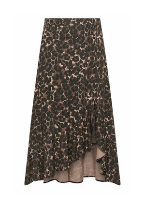 Yours Clothing, PLUS SIZE MAXI SKIRTS - A-linjainen hame - dark brown