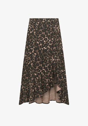 Yours Clothing, PLUS SIZE MAXI SKIRTS - A-linjainen hame - dark brown