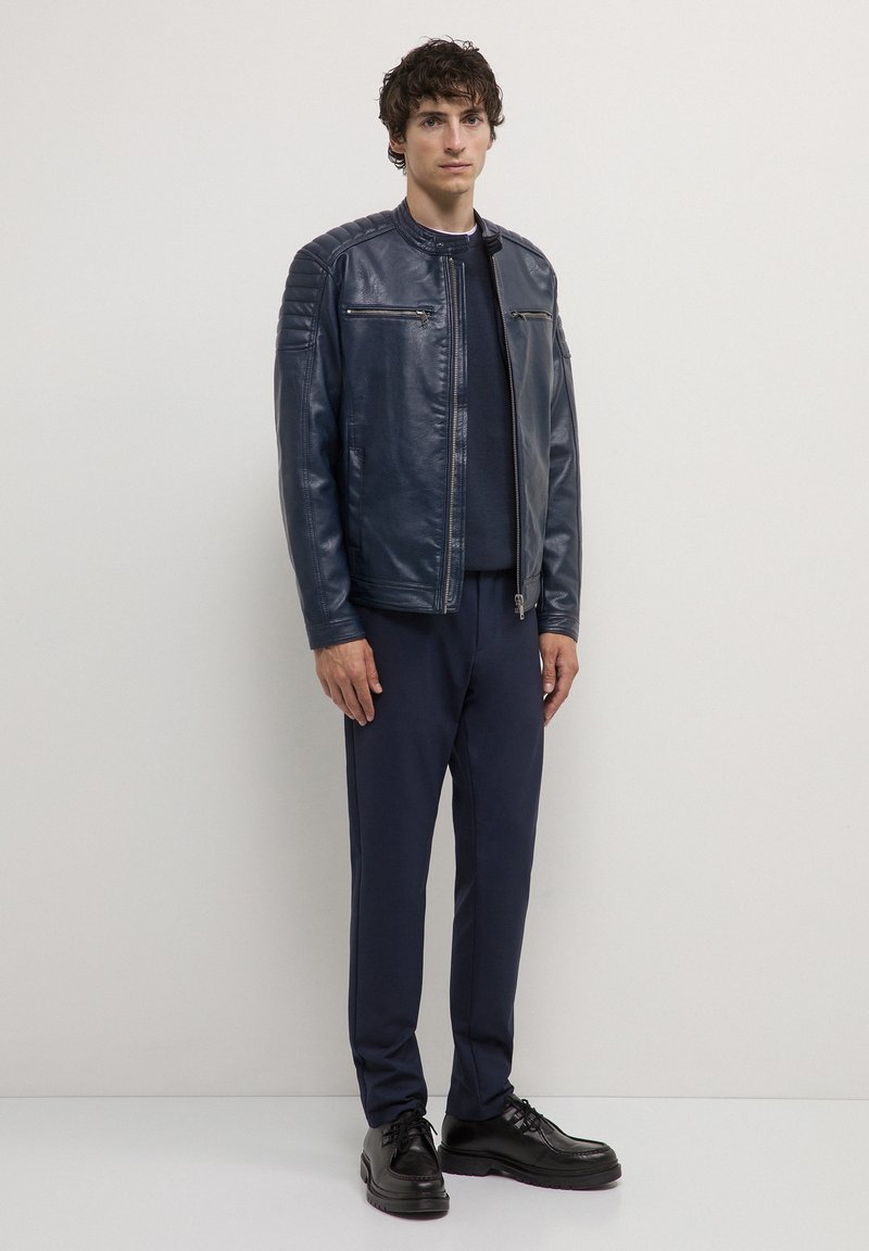 Calliope BIKER - Giacca in similpelle - blu