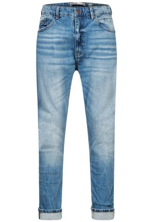 INDICODE JEANS CHAMMY - Straight leg jeans - mid destroy wash