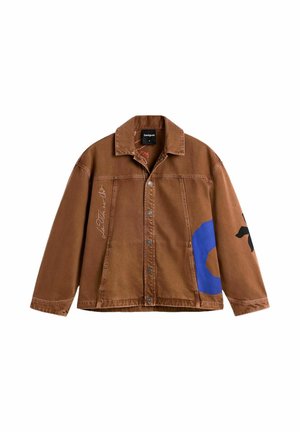 Desigual, PRINTED JACKET WITH SUNS - Veste en jean - brown