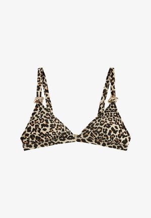 Koton, LEOPARD PATTERNED BRALETTE BIKINI TOP. - Bikinitop - white