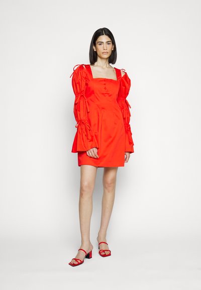 Sara Battaglia PUFFY SLEEVES DRESS - Cocktail φόρεμα / Φόρεμα για πάρτι - aperol