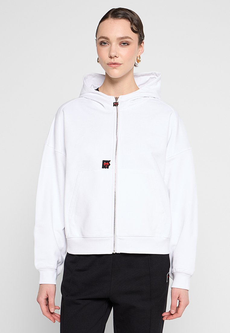 DKNY Sweater met rits wit DKNY Sweater met rits wit