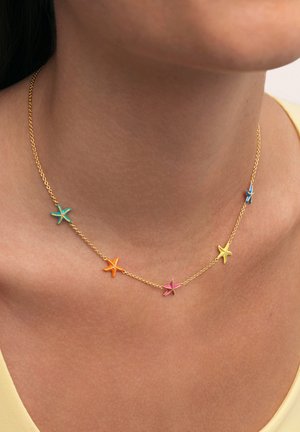 Singularu Starfish Enamel Colors - Necklace - gold-coloured