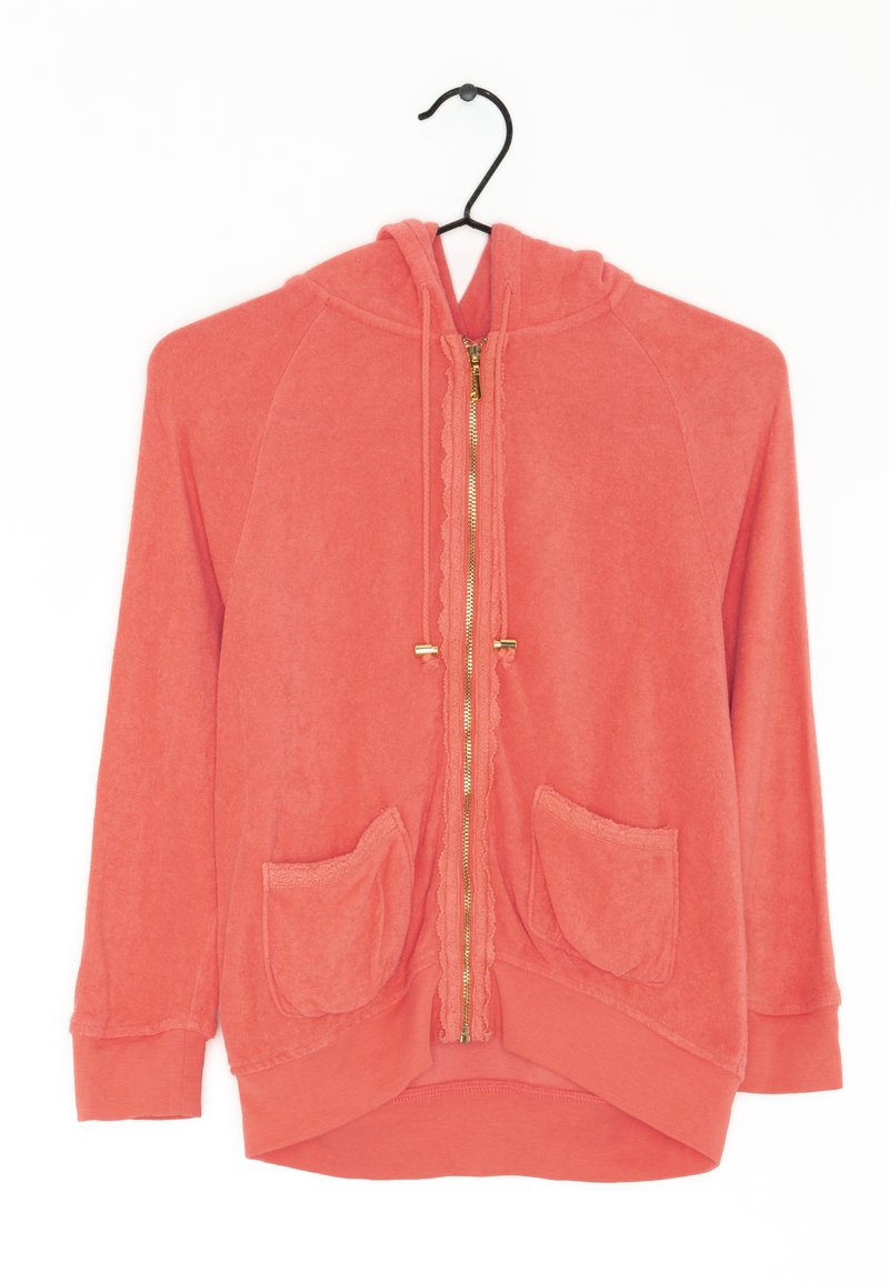 Juicy Couture Sweater Met Rits Pink donkerroze Pre owned Zalando nl