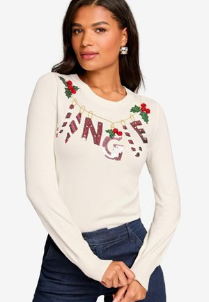 CHRITMAS SLOGAN CREW NECK- REGULAR FIT - Stickad tröja - jingle