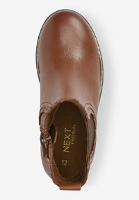 Next PREMIUM - Bokacsizmák - tan brown leather scallop