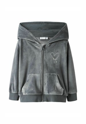 HOODIE  - Užtrauktuku užsegamas treningas - lava smoke