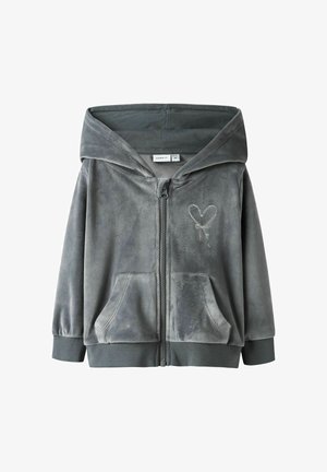 HOODIE - Užtrauktuku užsegamas treningas - lava smoke