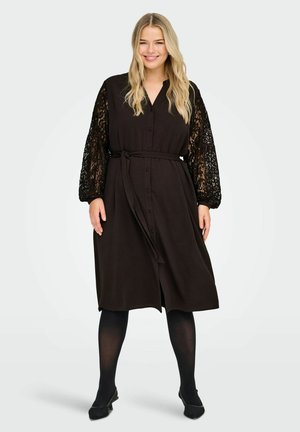 Marškininė suknelė - black coffee