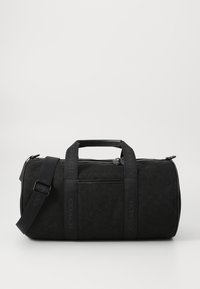THEO DUFFLE IN SIGNATURE JACQUARD - Viikonloppukassi - black