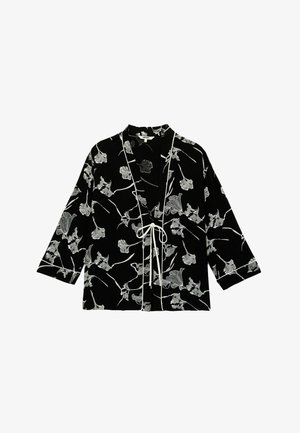 Koton, FLORAL KIMONO - Lichte jas - black
