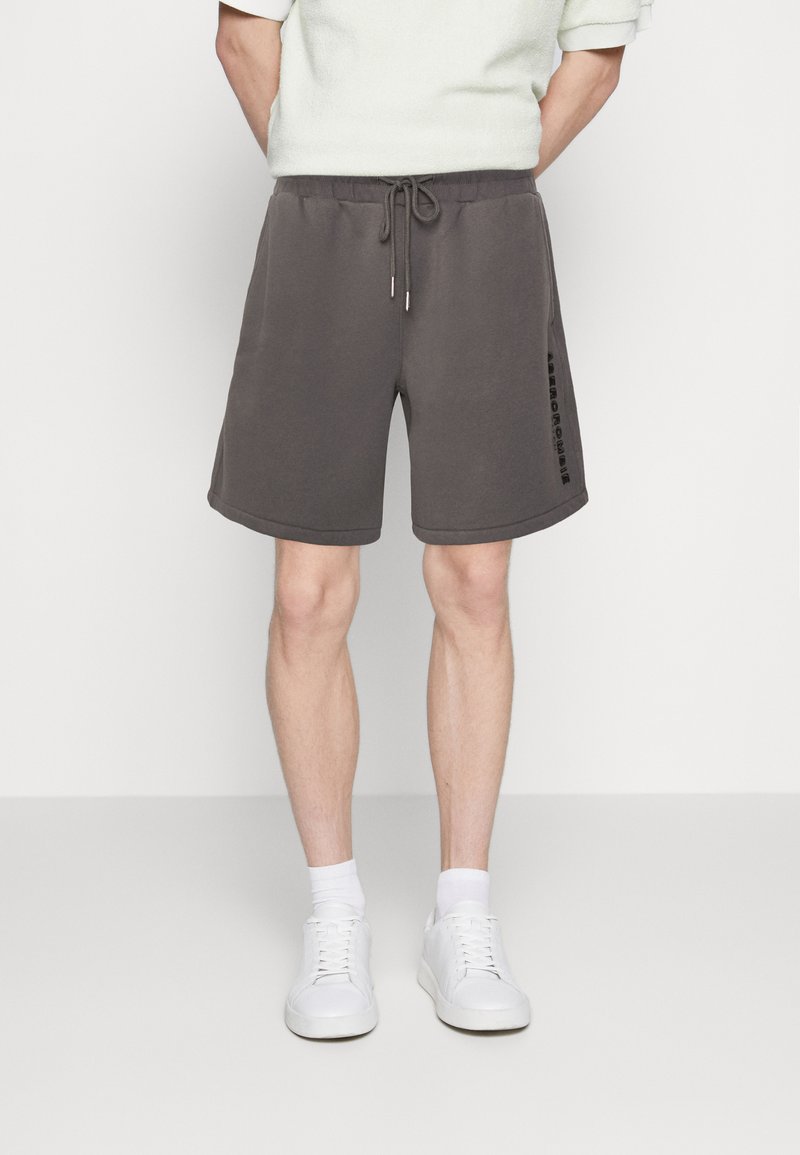 Abercrombie & Fitch MICROSCALE TREND LOGO Shorts seal brown/brown