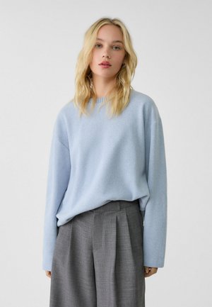 Stradivarius ROUND NECK - Jumper - blue