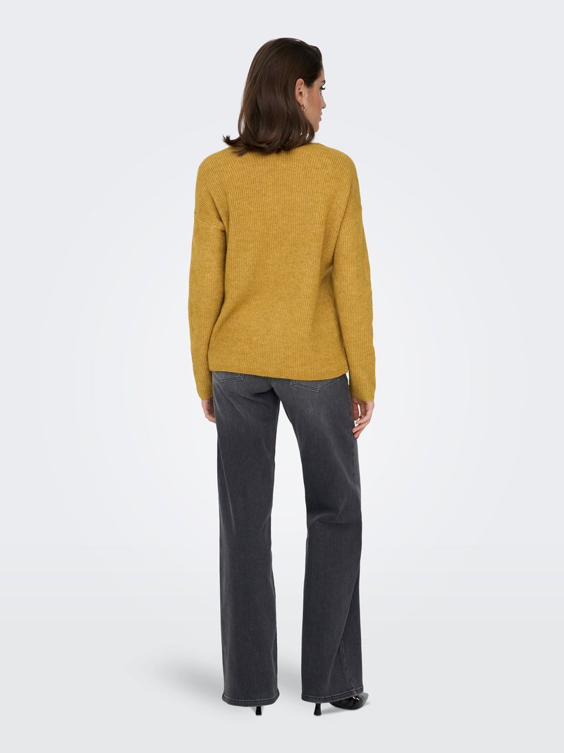 Pull En Tricot ONLY Onlatia - Col En V, Manches Longues - Matière Douillette - Pour Femme