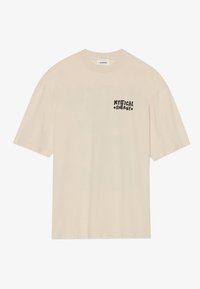 UNISEX - Marškinėliai su spaudiniu - oatmeal