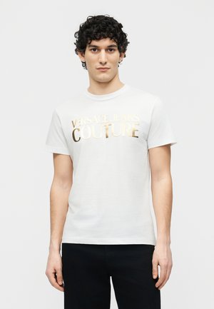 LOGO - Μπλουζάκι με στάμπα - white/gold-coloured