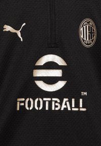 Puma AC MILAN TRAINING 1/4 ZIP JR UNISEX - Maglietta a manica lunga - black/for all time red