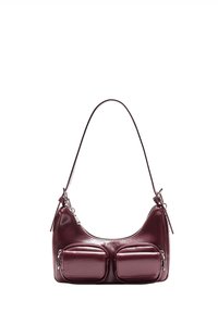 MINI SHOULDER WITH POCKETS - Torbica - bordeaux