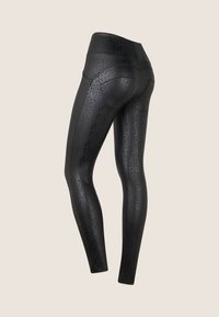 Freddy VITA ALTA  STAMPA LEOPARDATA - Pantalones - animalier allover black coated