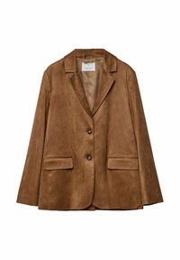 Giacca in similpelle - camel