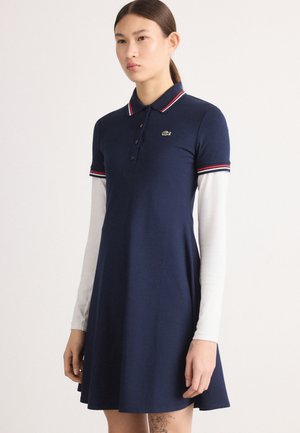 Jerseykleid - navy blue/red/white