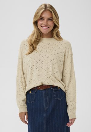 OLINE PULLOVER - Strickpullover - oatmeal