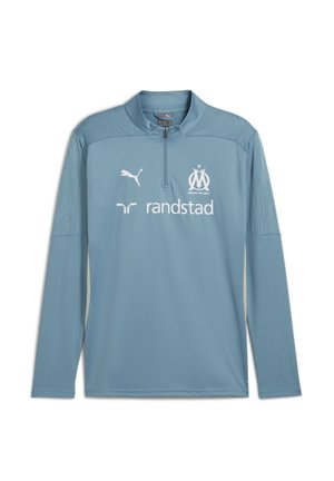 OLYMPIQUE DE MARSEILLE QUARTER-ZIP - Långärmad tröja - bold blueputty