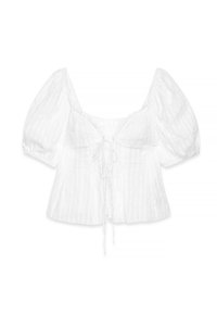 PUFF SHOULDER  FRONT - Pluus - white