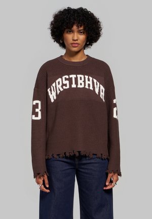 WRSTBHVR, WRSTBHVR SWEATER TOVE SWEATER - Pullover - chocolate brown