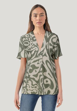 Bluse - khaki
