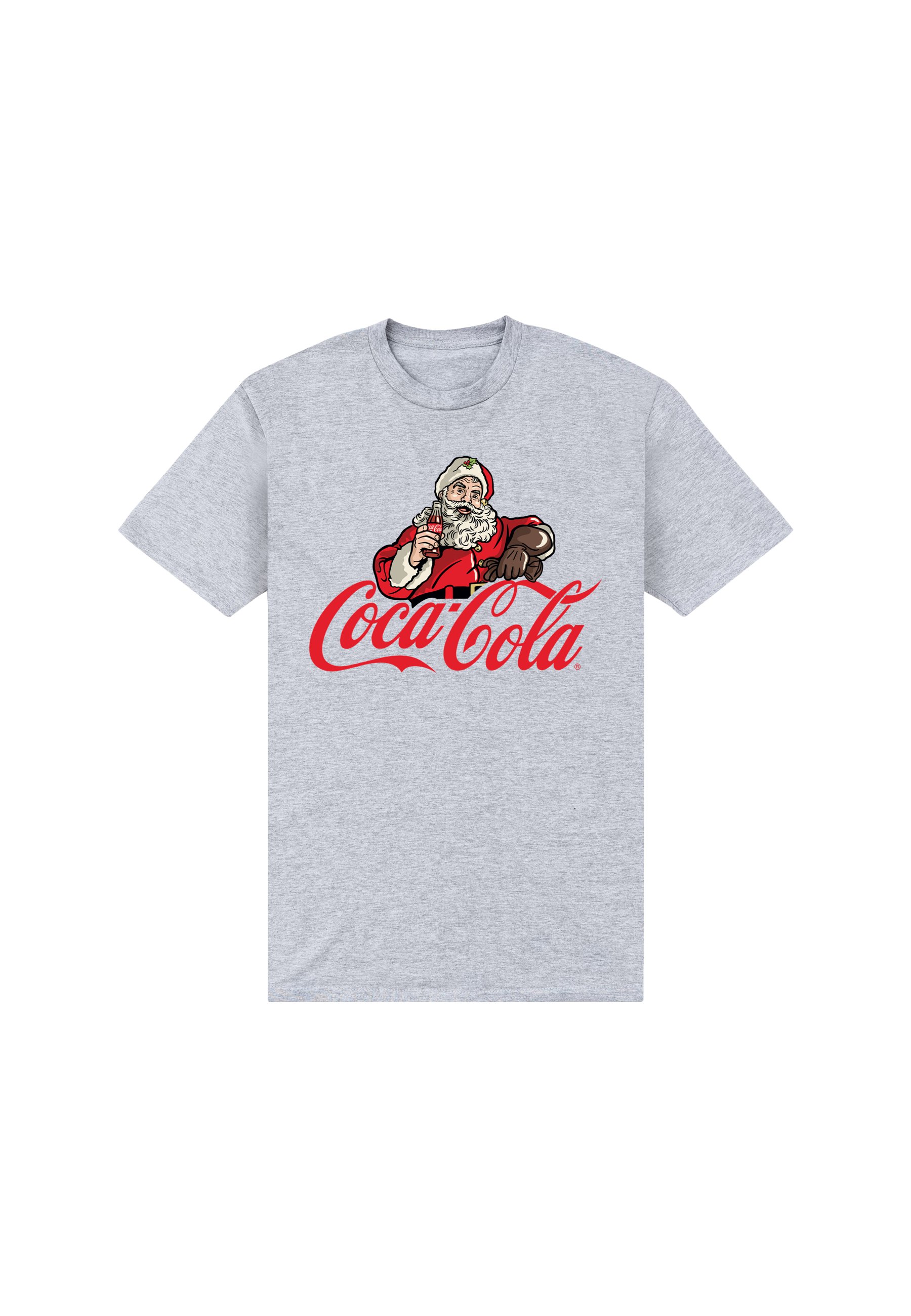 Henry Tiger COCA COLA SANTA T-shirt con stampa heather grey